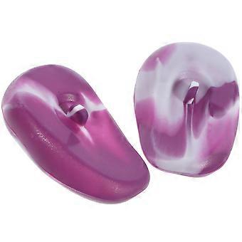 Dye Proof Silicone Earmuffs Fitted Shape Fashionable And Sleek Individual Use 7.60X5.00X2.00CM 1Pair