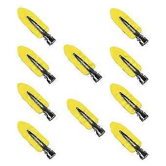 SHYV - Fermagli per capelli senza cuciture, confezione da 10 fermagli per capelli, mollette, forcine, crea un'acconciatura alla moda, giallo