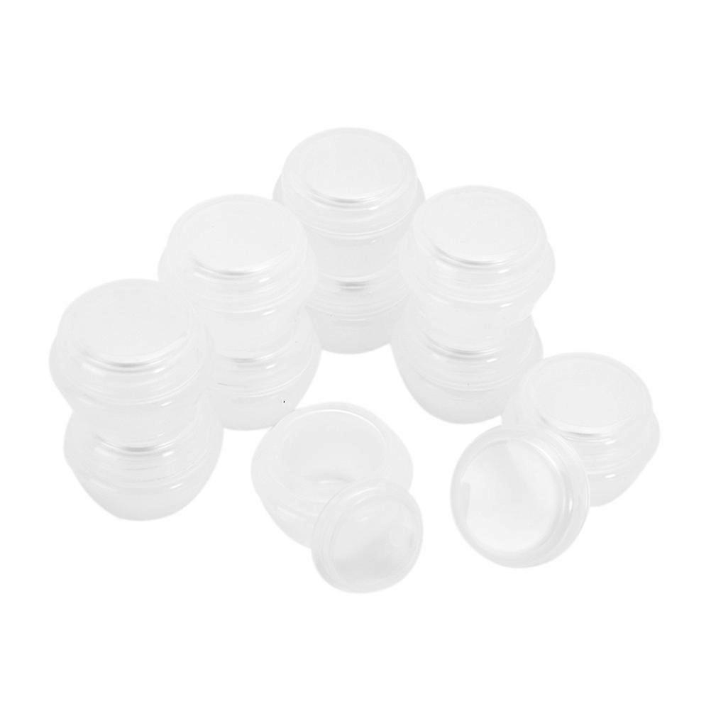 Makeup Containers Transparent Mushroom Shape Cream Jars for Storage 100Pcs