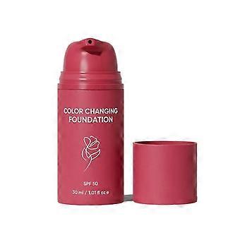 Color Changing Foundation, SPF15 Moisturizing Foundation for Mature Skin, Automatically Adjusts Skin Tone, Conceals Fine Lines & Hydrates, 30ml