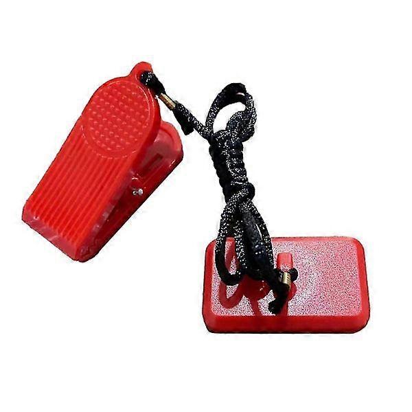 Treadmill Safety Key, Rectangular, Emergency Stop Accessory, Universal Safety Key for Exercise Machine
