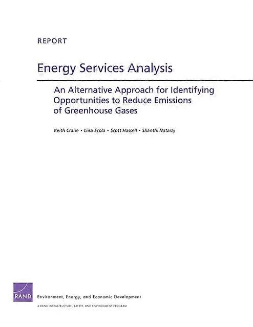 Energy Services Analysis - Keith Crane - Paperback - en Book