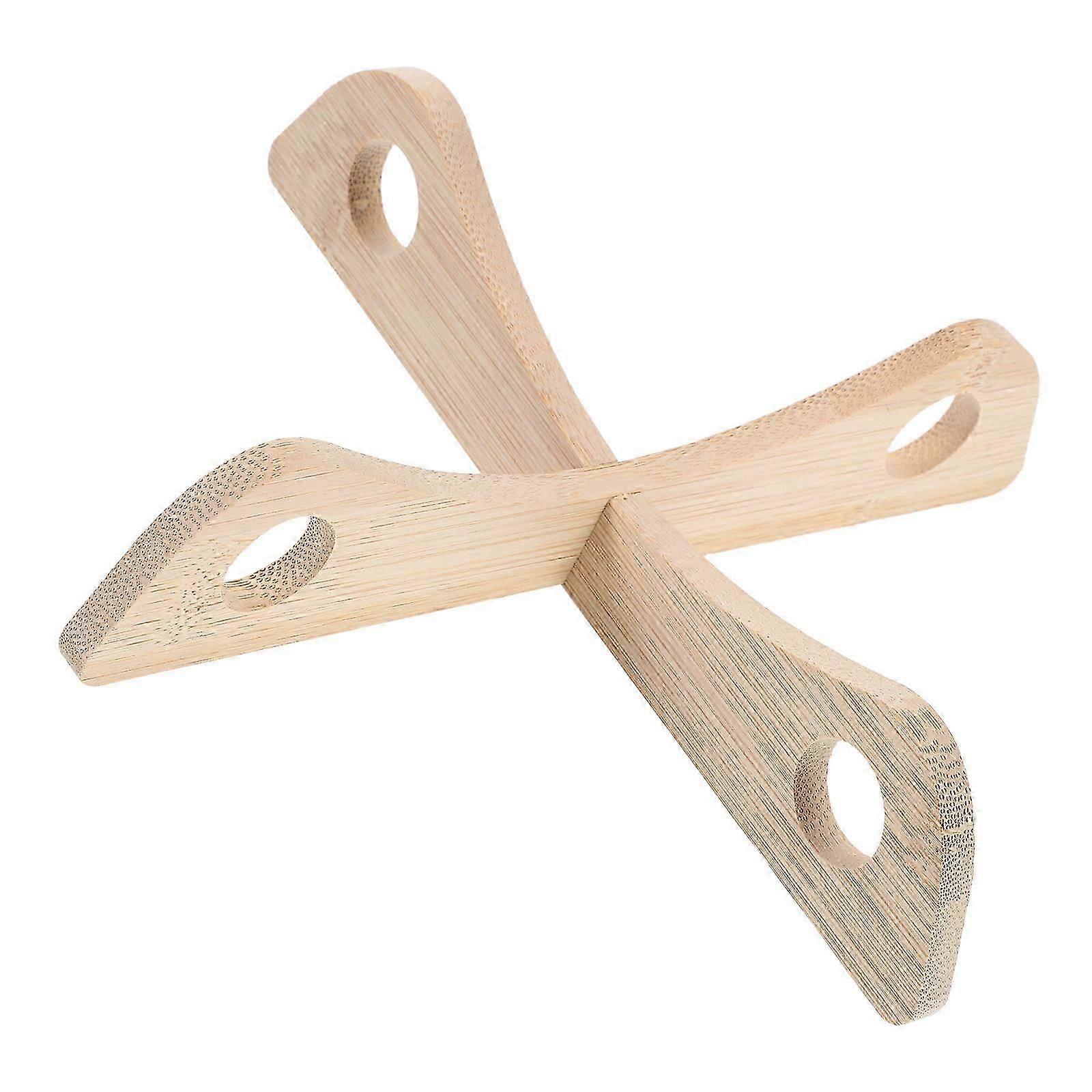 Detachable Bamboo Kitchen Pot Rack 1 Set