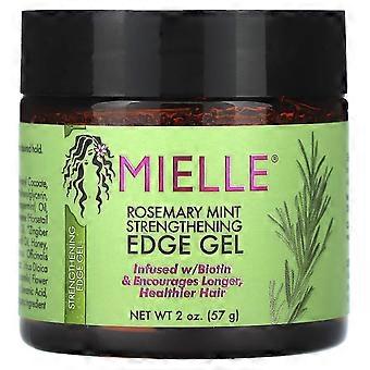 Mielle, Rozemarijn-Munt Versterkende Haargel voor de Haarrand, 57 g, 3-pack