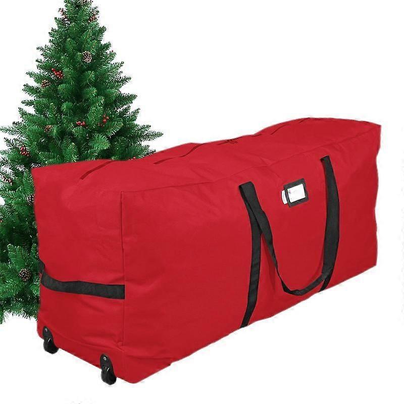Juletre oppbevaringspose rullende med solid håndtak store poser