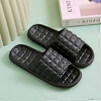 Kvinner Innendørs Hjem Tøfler Sommer Myk Komfortabel Flip Flops Badetøfler Par Familie Flat Sko Hotel Sandaler