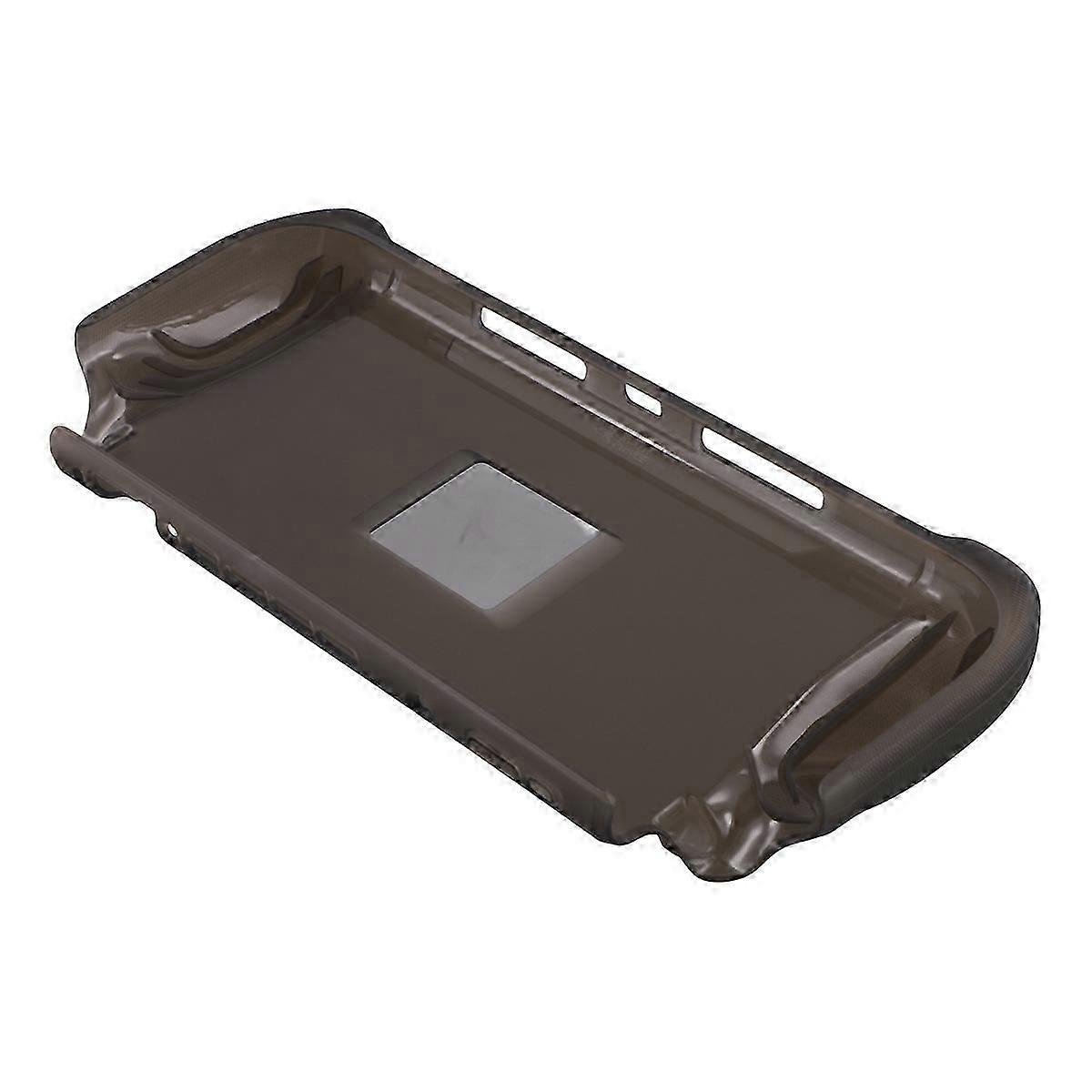Compatible Switch 2 Protective Case Standable Cover TPU Soft Shell Compatible Switch 2 Game Console Case,Transparent-Black FASTXM