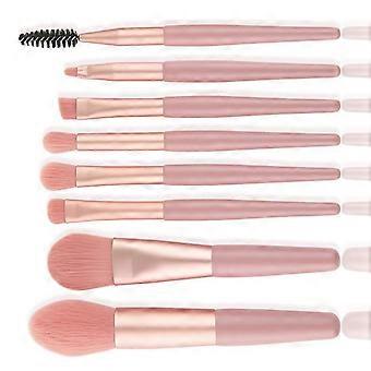 8 Pcs Mini Makeup Brush Set Eyeshadow Brush Portable Skin Friendly Soft Lightweight Cosmetic Brush compatible Travel_