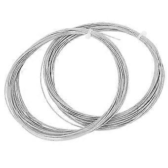 2 pcs Durable 10m High Flexibility Badminton String Line Training Racket Racquet Lines (white)