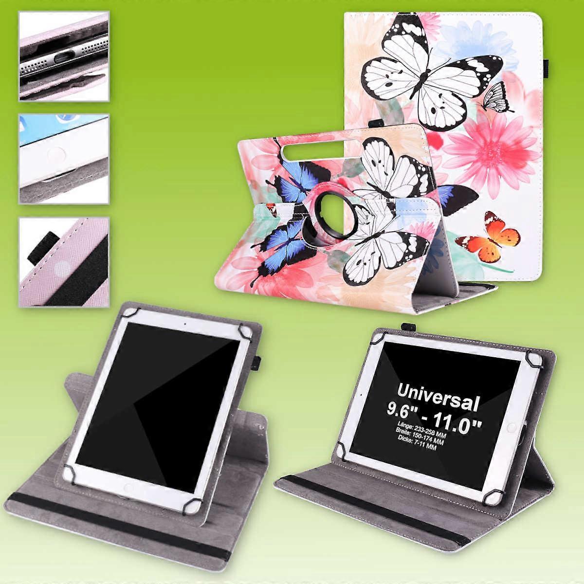 For Teclast P25T Tablet 10.1 inch 360 Degree Motif 3 Tablet Bag Faux Leather Case Cover