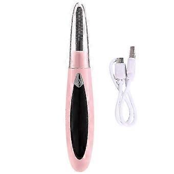 Electric Heated Eyelash Curler, USB Charging, Pink, Nickel-Chromium Alloy Heating Wire, 10s Preheating, Long Lasting Curl, 3 Temperature Levels, Porta