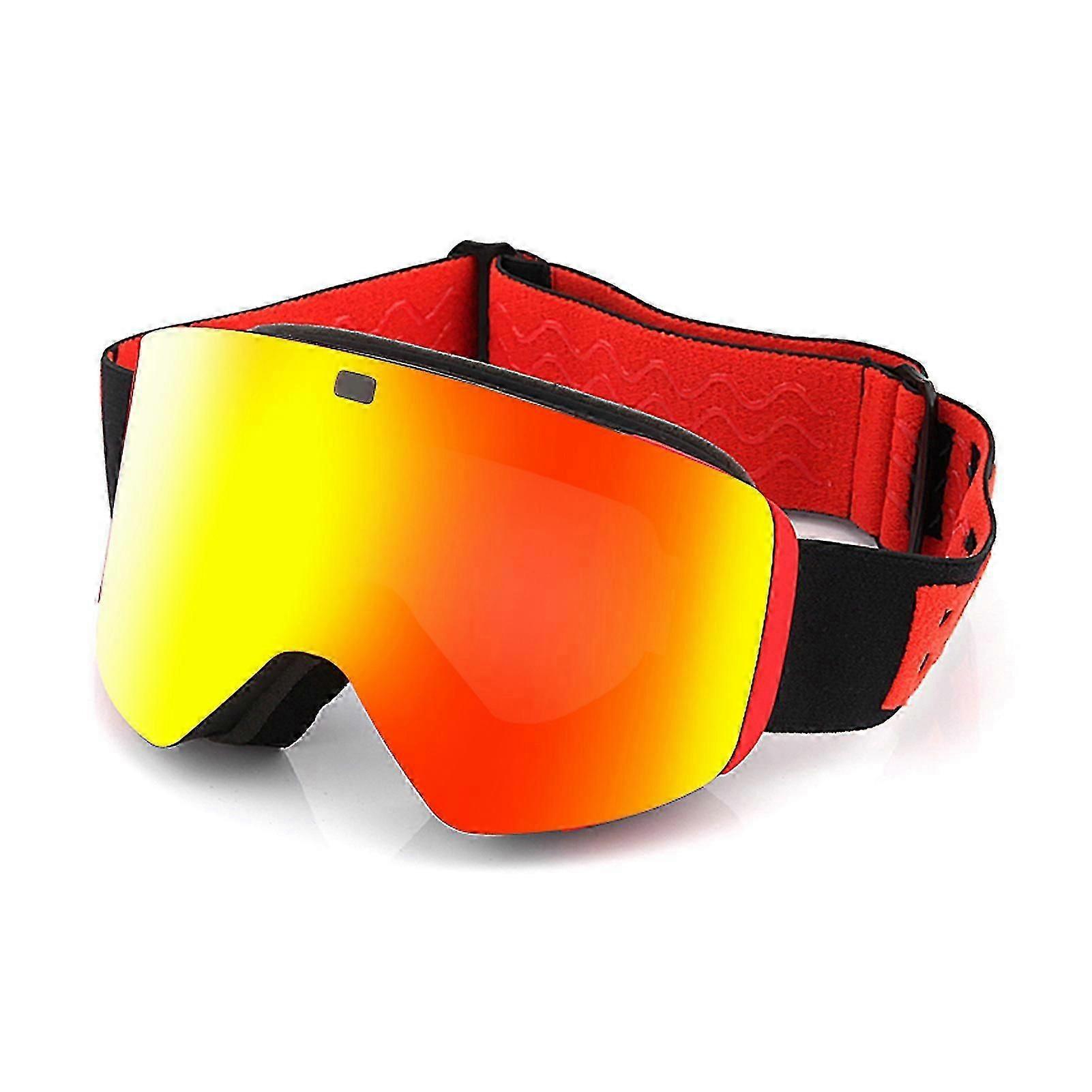 Cylindrical Double Layer Ski Goggles Comfortable Windproof Snow Goggles for Skiing Snowmobiling