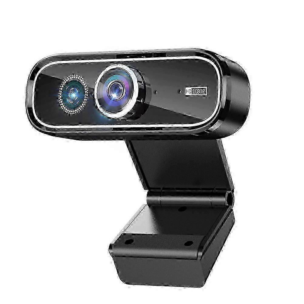 Webcam with Rotatable Tripod Noise-Reducing Microphone Camera for Laptops Computer