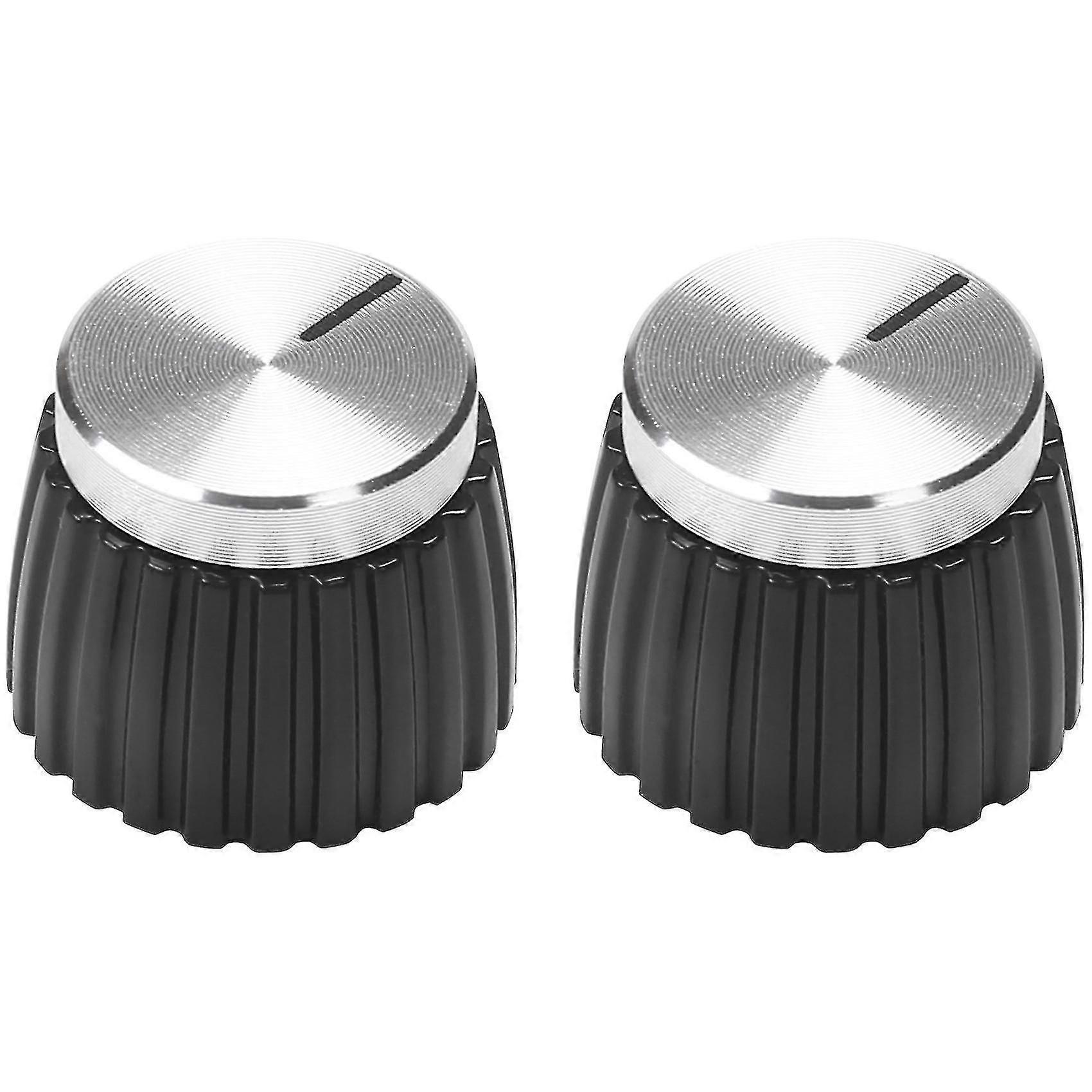 20pcs Guitar Amp Amplifier Knobs Aluminum Cap Fits 6mm Diameter Pots