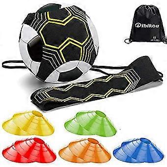 dibikou Football Kick Trainer Attrezzature per l'allenamento di calcio per bambini e adulti Pratica solista a mani libere Perfetto per il miglioramento delle abilità calcistiche Adatto per