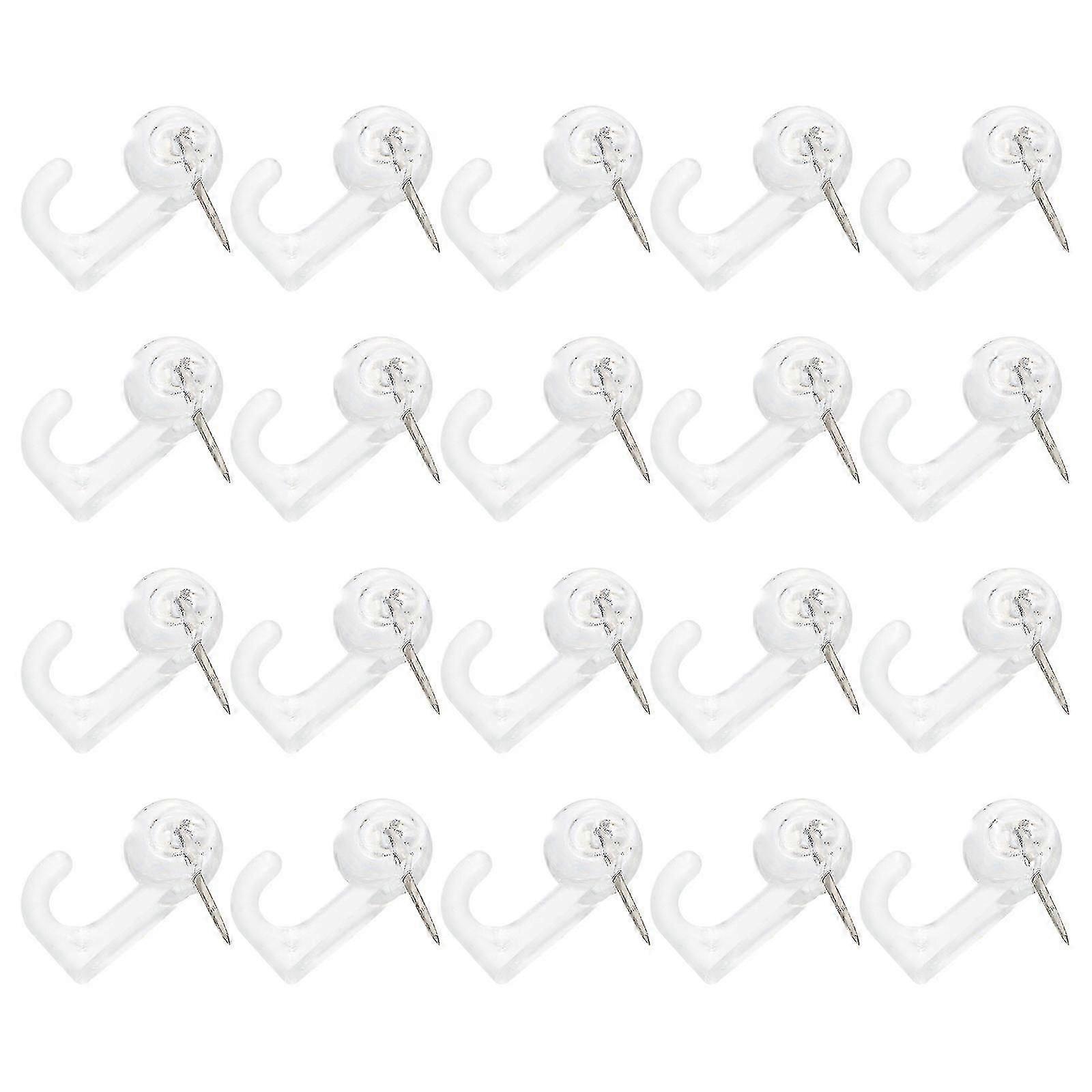 Pushpin Hook Multi-Purpose Plastic Alloy compatible with DIY Use 50Pcs Set DT