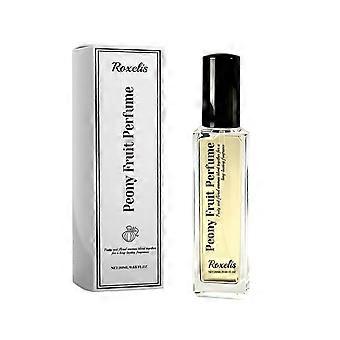 Roxelis fruktig pion eau de toilette, en liten doft av pionblommor och frukter, söt och väldoftande, dejtingatmosfär, daglig och bekväm