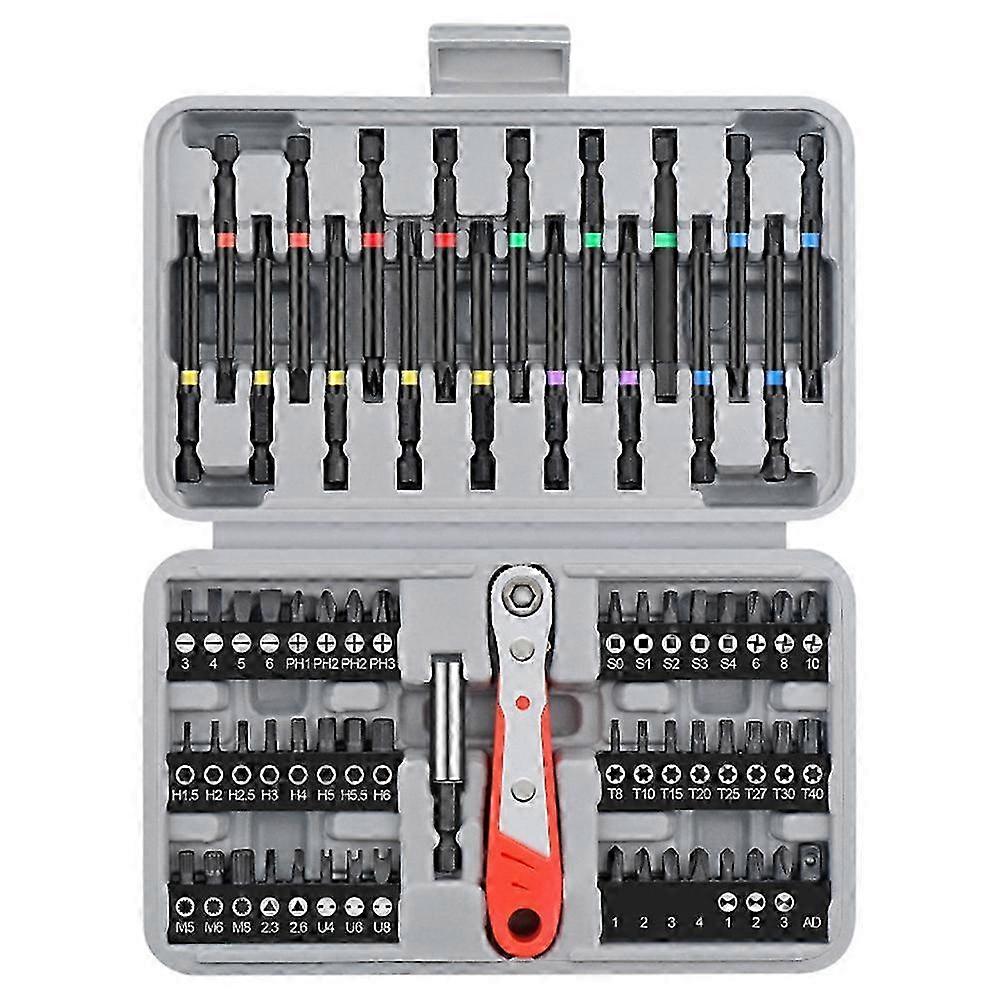 68Pcs Ratchet Screwdriver Bit Combination Set