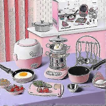 Mini kitchen full set cooking girls kitchenware set children\u0027s real cooking toys,New 2026