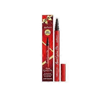 Zephoco lichtbruin gepigmenteerd wenkbrauwpotlood met een fijne punt voor het gemakkelijk vormgeven van wenkbrauwen en het aanbrengen van dagelijkse make-up.