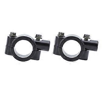 2PCS 25mm Motorcycle Handlebar Mirror Mount Holder Clamp Bracket Adapter Universal for Motorbike ATV Scooter Project Bikes Black M8 YEMAA