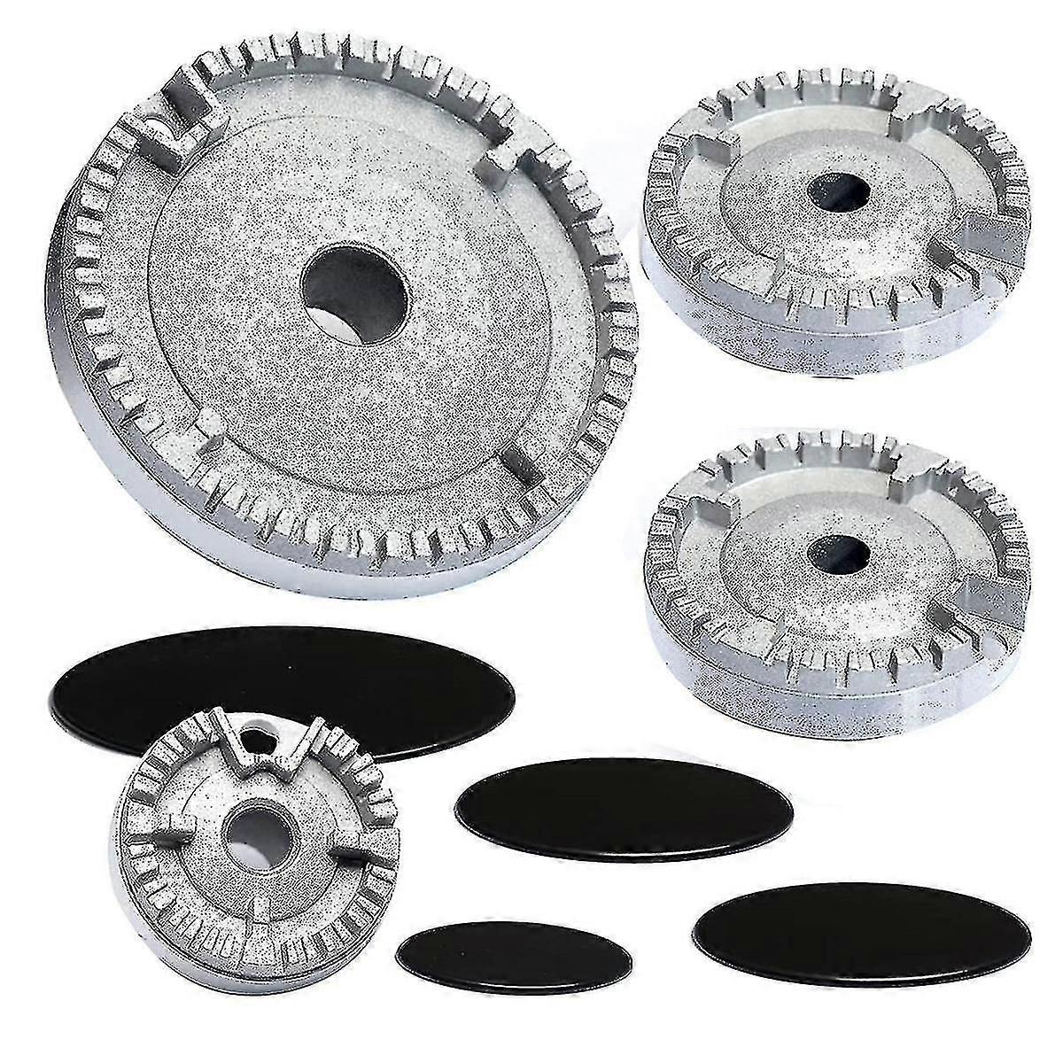 Stove lid replacement for gas hob, crown cap set