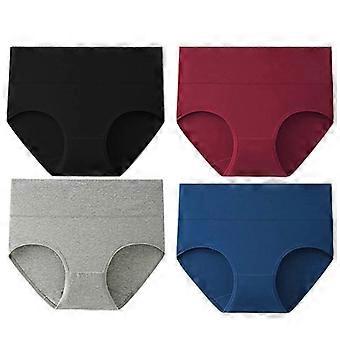 Women's Breathable Cotton Underwear High Waist No Roll Waistband Plus Size Comfortable All Season Wear