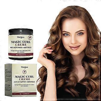Hoegoa Curly Hair Care Styling Cream - Curly Hair Styling, Nourishing Care, Curl Restoration, Natural Softness For Curly Hair