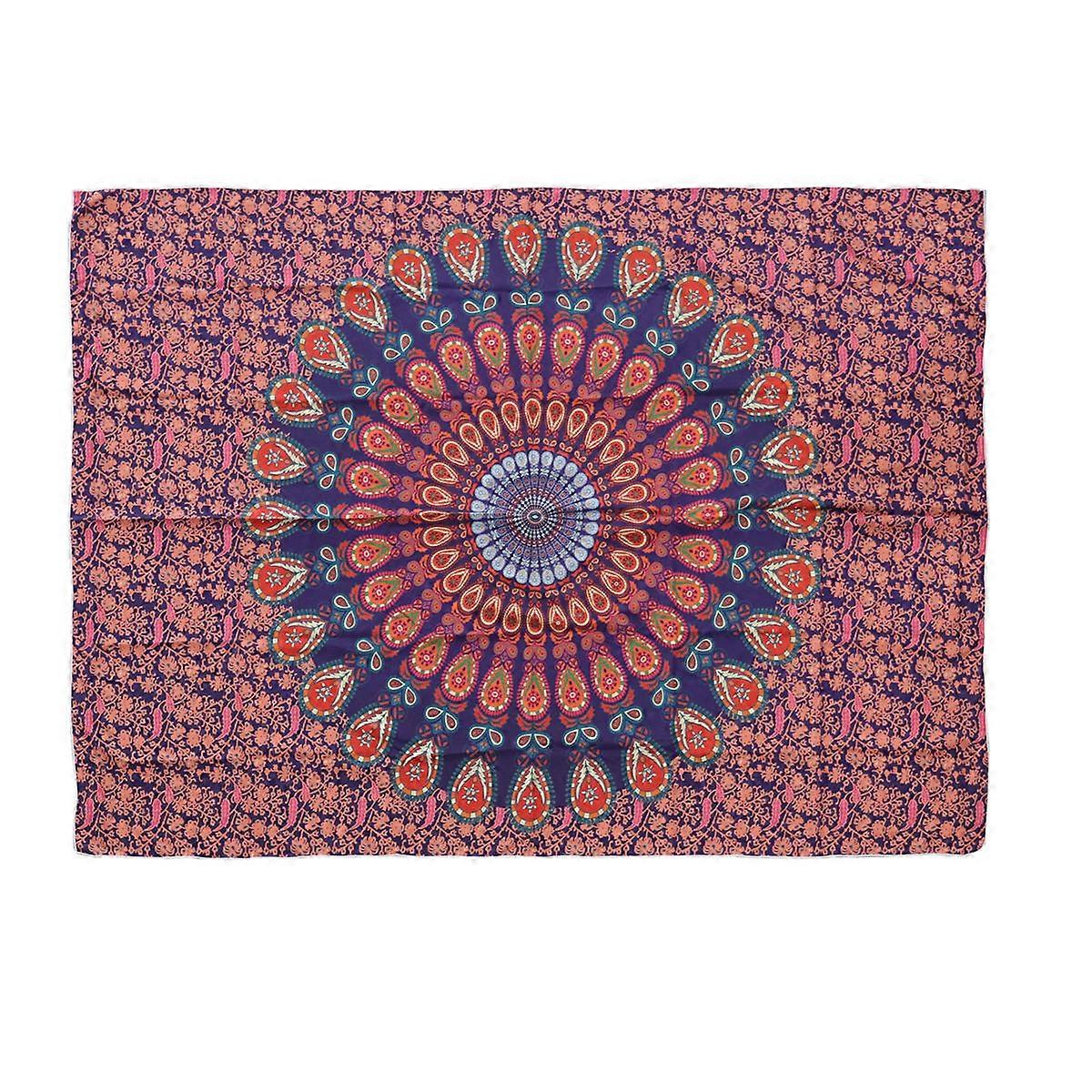 Wall Tapestry for Home Use Featuring Bohemian Bedspread Pattern