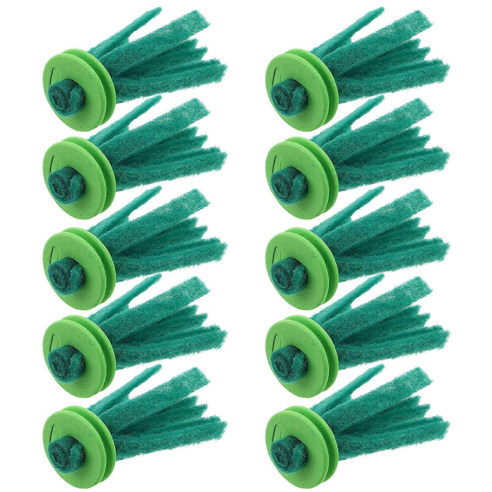 Fish Spawning Mop for Egg Collection Aquarium Breeding 10Pcs Green Sponge