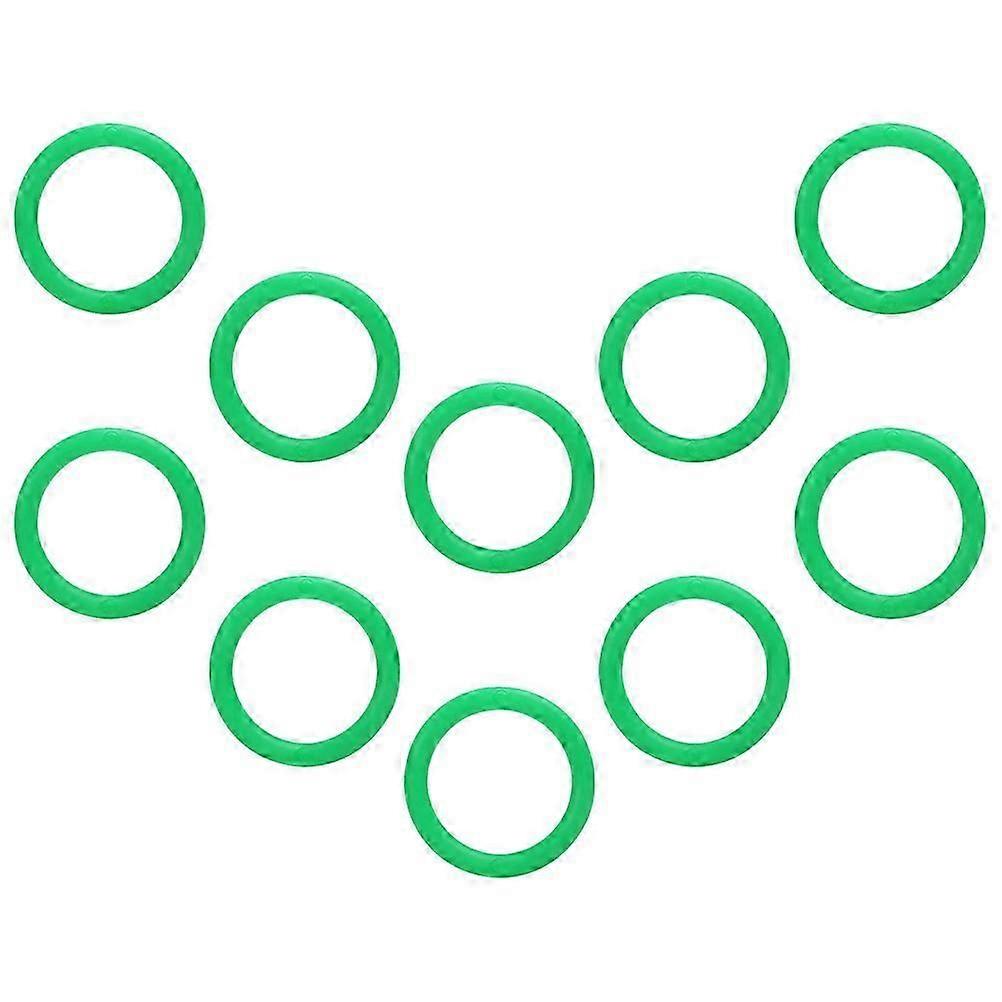 Fruits Fixed Ring Holder for Display Stand 10Pcs Green Plastic Circles