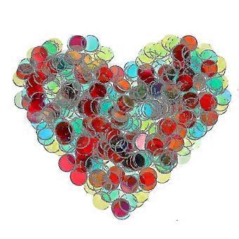 500 PCS Transparent Plastic Bingo Counting Chips, Smooth Surface, Vibrant Colors