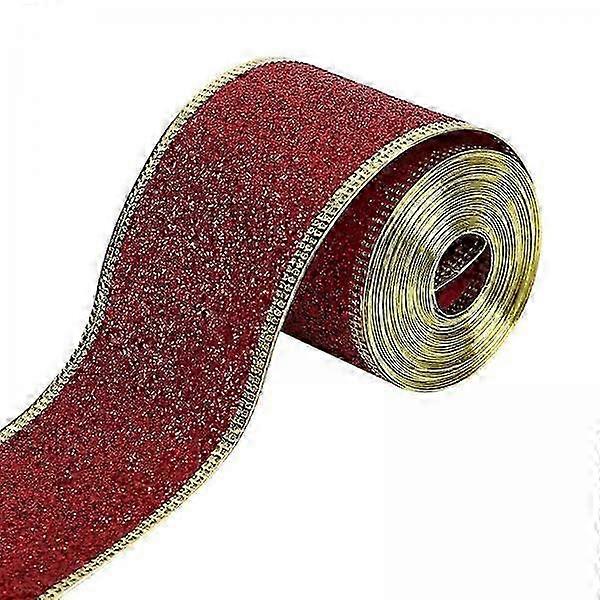 2inch Wired Glitter Craft Ribbon