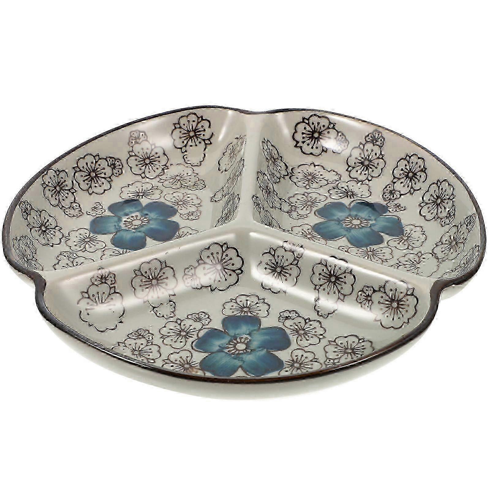 Food Serving Plate Divided Diet Dinner Plate Multi-function Serving Plate Home Accessory