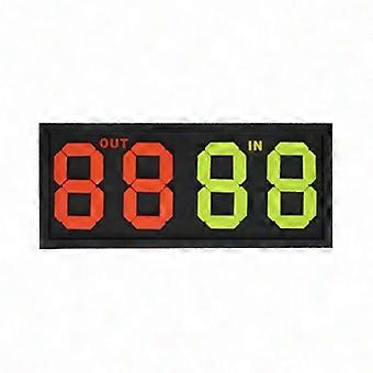 Football Referee Substitution Board 4-Digit Flip Card compatible with Soccer Volleyball Games In Out Sign