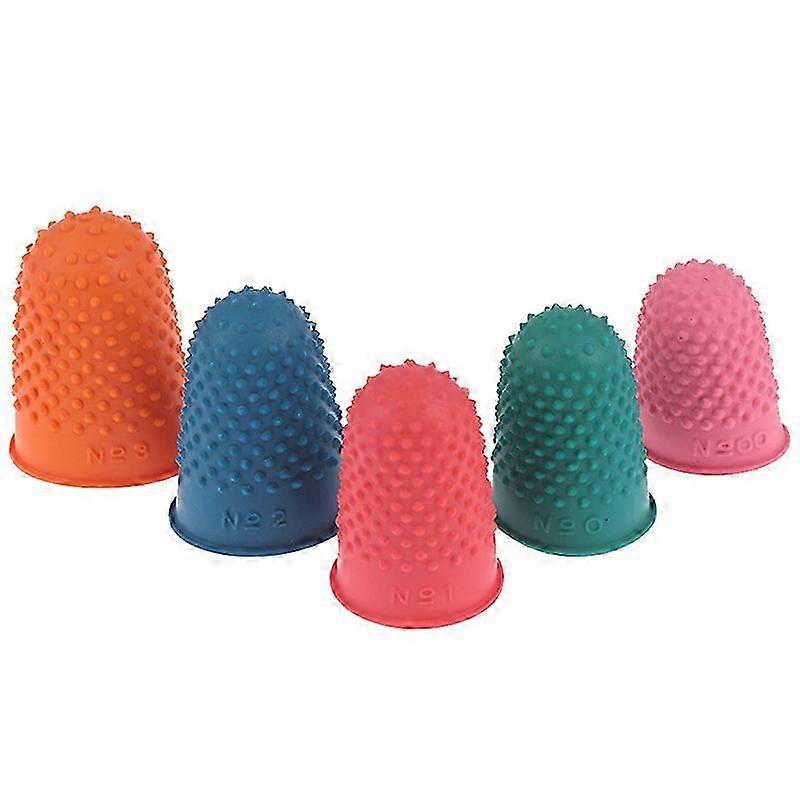 Slip-Proof Rubber Thimble Set 5 Sizes