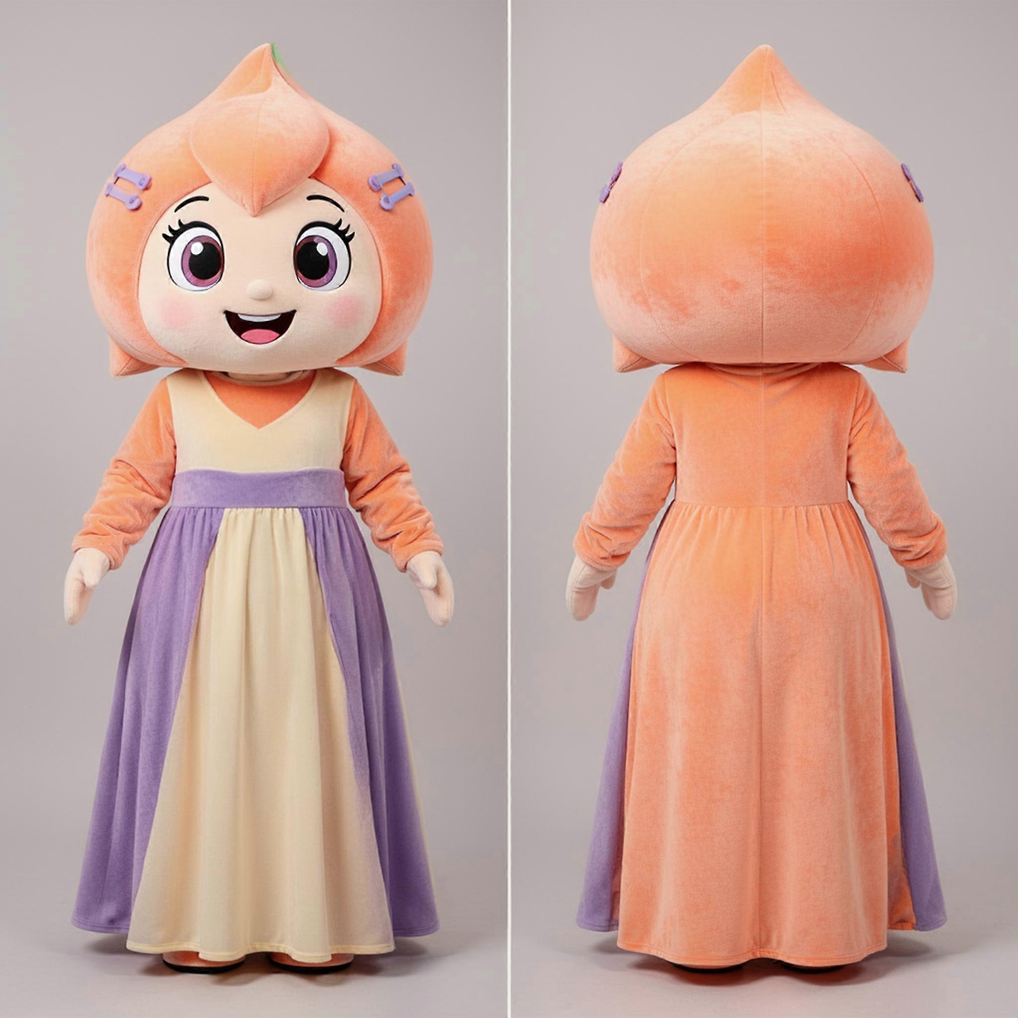 MASTICOT Peach Orange Plump Turnip Mascot