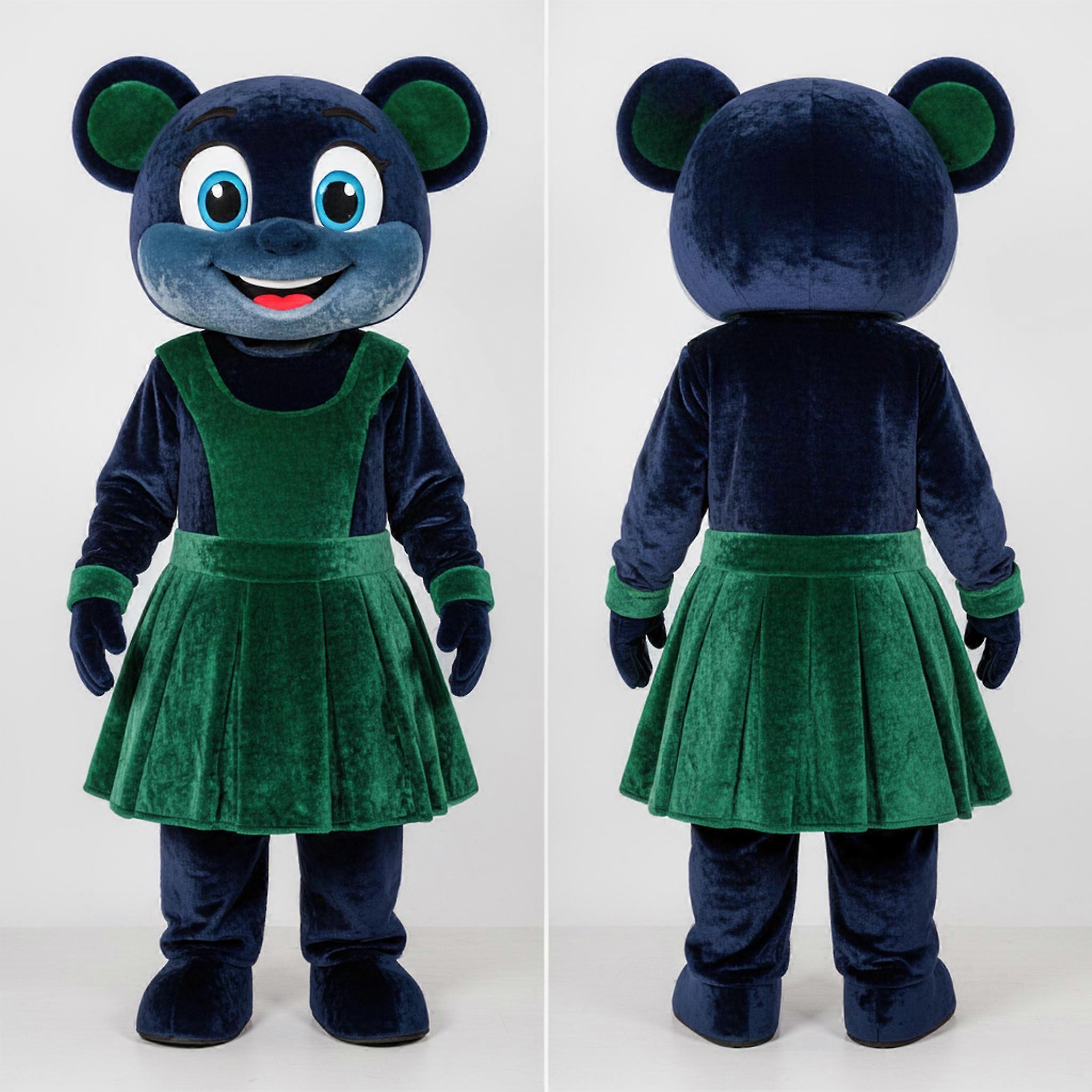 MASTICOT Navy Emerald Pleated Irish Dancer Mascot