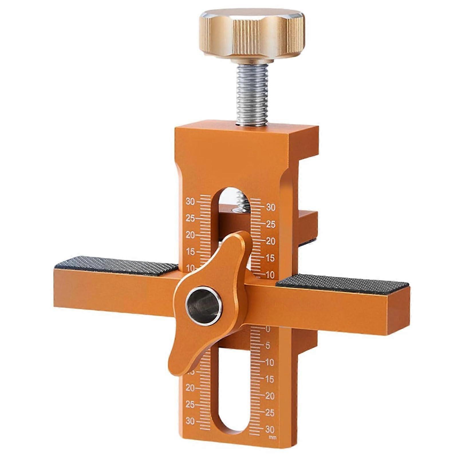 Cabinet Door Alignment Tool for Precise Door Installation, Adjustable Position Control Jig (Orange)