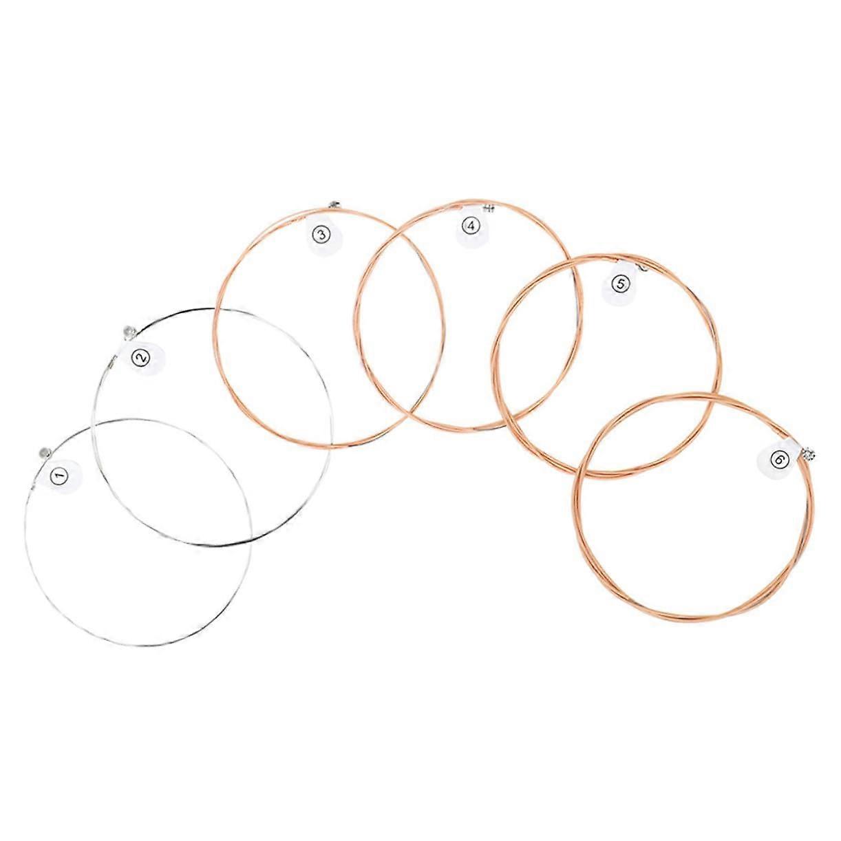 Phosphor Bronze Acoustic Guitar Strings Set 6 String Clear Balanced Tone Consistent Tension