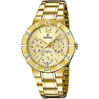 Festina Mademoiselle Quartz Analog Women's Watch with Stainless Steel Bracelet F16708/2