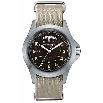 Hamilton khaki king qtz watch for Men Analog Quartz with Nylon Bracelet H64451353