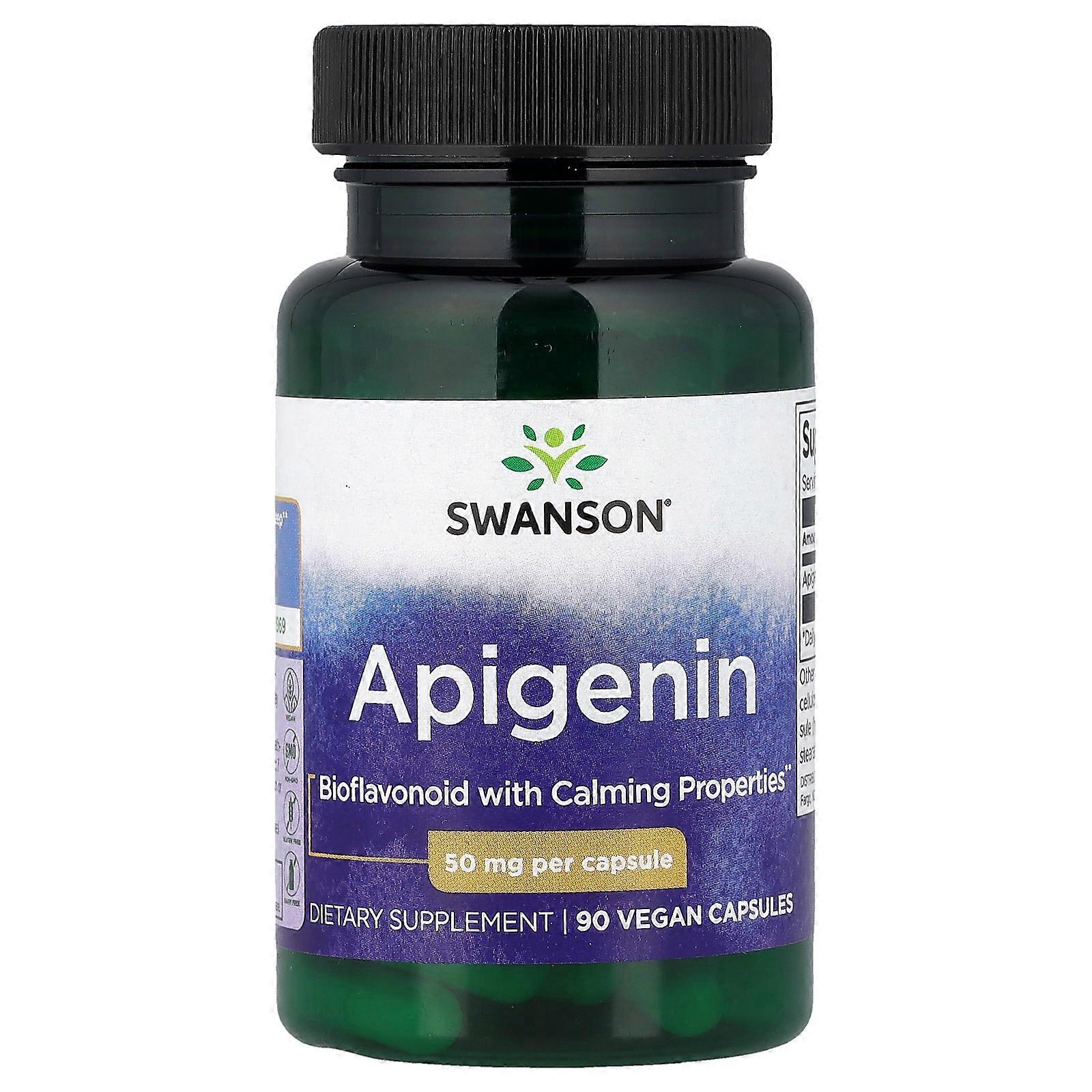 2 x Swanson, Apigenin, 50 mg, 90 Capsules