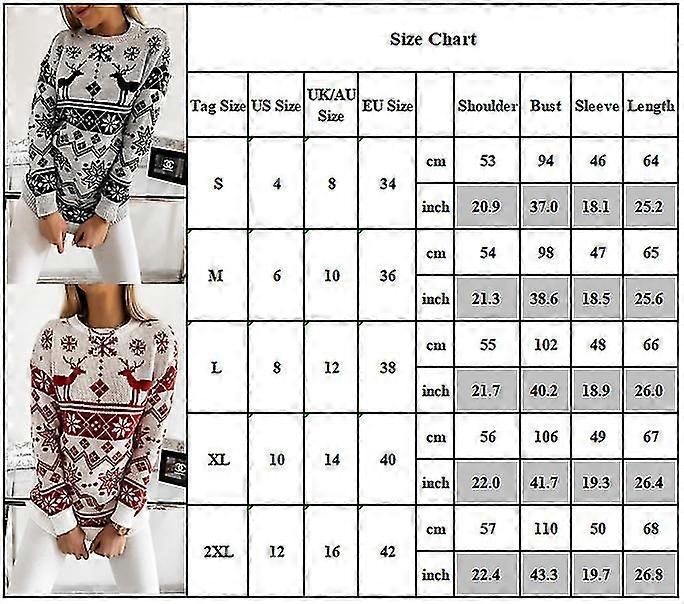 Femme Pull de Noël Noël Elk Knit Pull Pull Pull Top