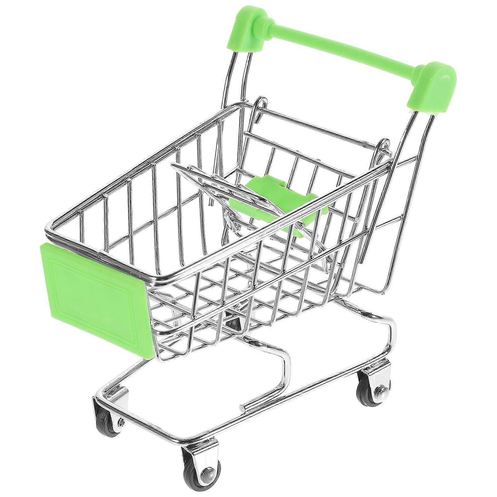Green Mini Shopping Cart Set 5pcs