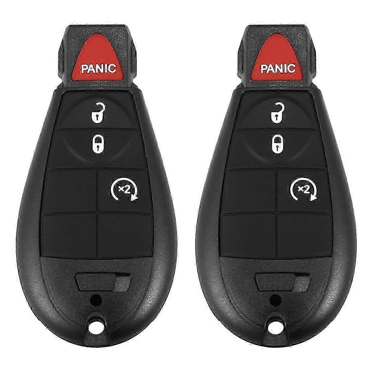 Black 4-Button Dodge Ram Key Fob