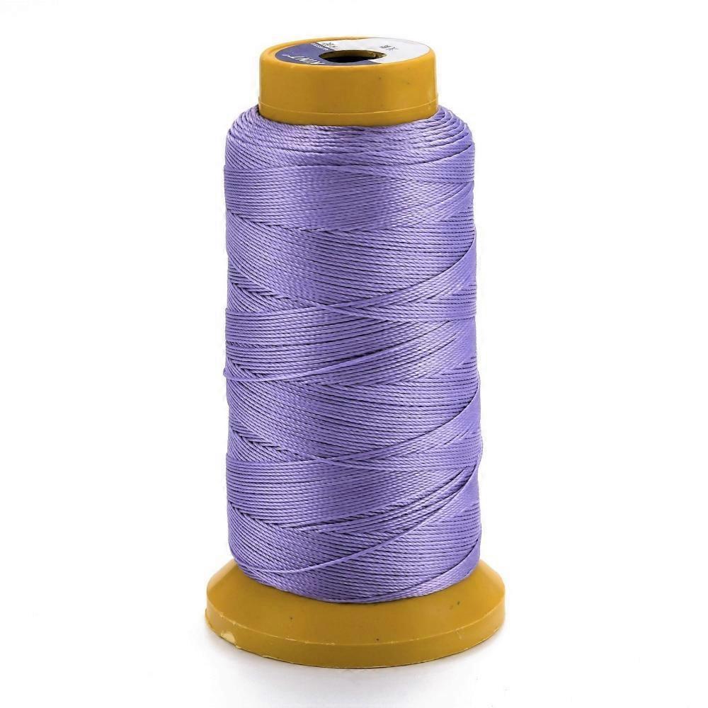 1roll Polyester Thread for Woven Jewelry Making Lilac 0.7mm 310m/roll