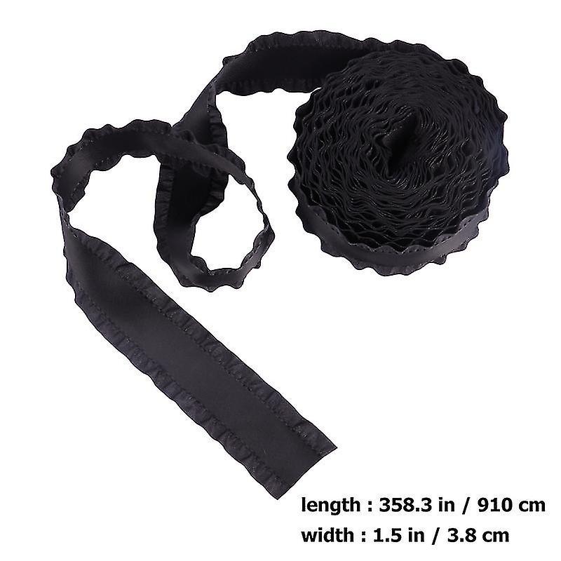 910X3.8cm Black Ribbons & Trim 1 Roll Width Ribbon Elegant Bowknot Ribbon For Valentine Day Use (bla