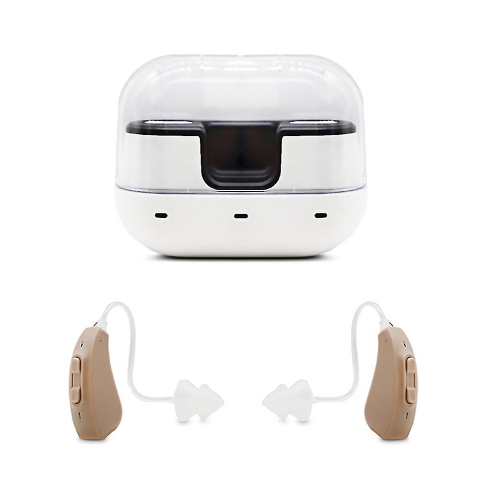Hearing Aid Intelligent 4 Channels Digital Rechargeable Low-noise Wide-frequency Elderly Deaf Hearing Aids 114db
