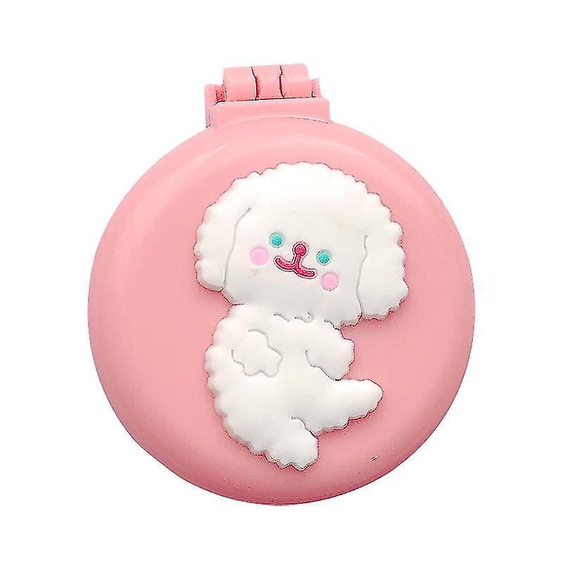 1pcs Folding Mini Pocket Hair Comb With Mirror